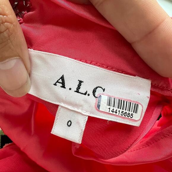 A.L.C. Coral Pink Inez Maxi Dress Size 0 - Picture 6 of 8